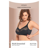 Full figure bra - wireless lace lightly lined
