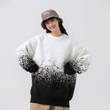 Unisex Sweater Autumn Gradient round Neck Thickened Sweater