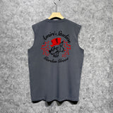 Amiri tank top hat big gray wolf printing