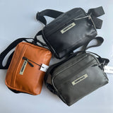 Men Casual Bags Men's Crossbody Bag Double Sided Crossbody Shoulder Bag