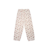 Ashley williams all-over deer print set - elastic waist retro casual sweatpants and hoodie - women's autumn/winter