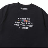 Hip-hop t-shirts, short-sleeve kanye-style minimalist letter print casual tee, trendy apparel