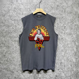 Amiri tank top oil painting girl printing