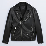 Men Motorcycle Jacket Faux Leather Motorcycle Jacket Coat 1966/300