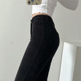 Women Sweatpants Casual Pants Women's Autumn and Winter Retro Bell-Bottom Pants Trousers