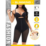 Tummy control butt lift zipper shapewear