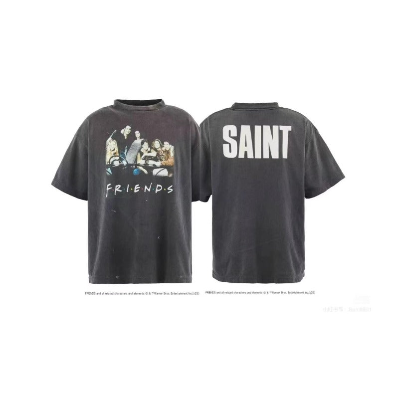 saint m t shirts s.m. friends graphic crewneck short sleeve tee
