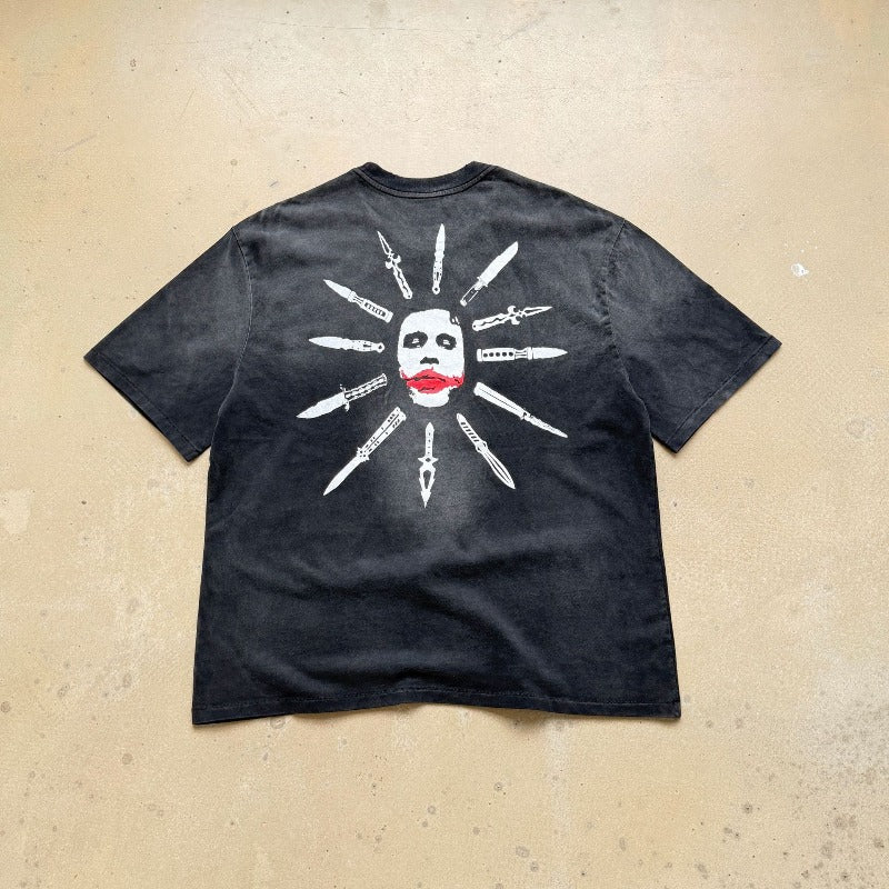 saint m t shirts s.m. dark knight joker crew neck pullover short sleeve t-shirt