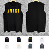 Amiri tank top gradient simple letter printing