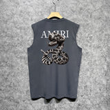 Amiri tank top giant snake letter print