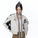 Unisex Jacket Fall Locomotive Style Pu Jacket