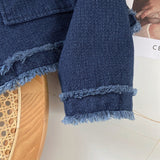 Women Jacket Classic Style Denim Coat Autumn Vintage Jacket