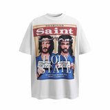 SAINT MICHAEL Vintage T Shirt Portrait Short Sleeve