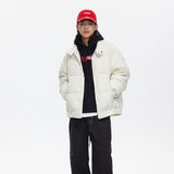 Unisex Jacket Winter Loose Zip down Jacket