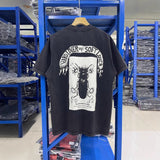 saint m t shirts s.m cartoon skull graphic crew neck pullover short sleeve t-shirt