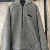Fog Essentials Sweatshirt Lamb Wool Half Zip Jacket