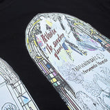Hip-hop t-shirts, american high street retro abstract figure window print short sleeve tee, couple's top, summer half-sleeve t-shirt