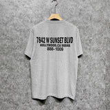 Amiri t shirts smoke gray wolf printing short sleeve