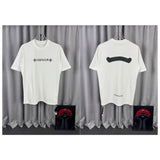 Ch hip-hop t shirts ch short-sleeved casual cross flower sanskrit logo loosecasualpure cotton american heavy weight short-sleeved