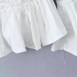 Women Tops Summer Lace Puff Sleeve Shirt
