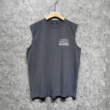Amiri tank top pink bone print