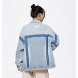 Unisex Jacket Retro Washed Loose Denim Jacket