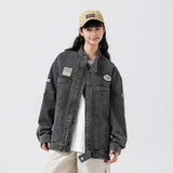 Unisex Jacket Autumn Vintage Denim Jacket