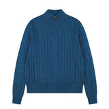 Rl ralph lauren lambswool cardigan - women's warm knitwear, couple's style, loose fit, autumn/winter zip-up turtleneck top