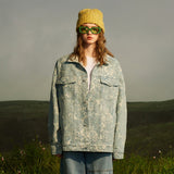 Unisex Jacket Denim Jacket Men and Women Loose Couple Coat