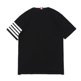 Hip-hop t shirts summer british style tb half sleeve four stripes tb short sleeve t-shirt class uniform trendy t-shirt