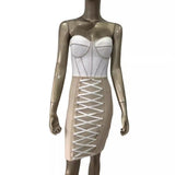 Women Dresses Bandage Dress Sexy Skirt Dress Skirt (Ont0408)