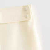 Women Skirt Summer Mini Skirt Solid Color Sheath Skirt