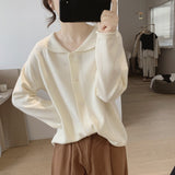 Women Knitwear Spring and Autumn Sweater Loose Knitted Cardigan