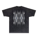 Amiri Washed Distressed T Shirt Printed Trendy Pure Cotton