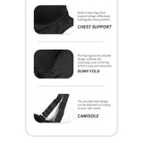 Shapewear bodysuit buttocks sponge pad body shaping and belly tightening