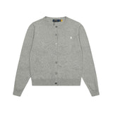 Rl ralph lauren sweet autumn/winter wool cardigan - single-breasted macaron color knit crewneck