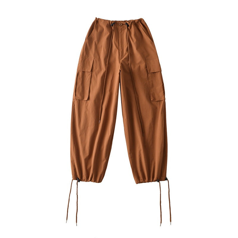 Women Sweatpants Retro Hip Hop Overalls I Loose Casual Pants