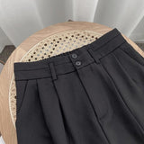 Women Sweatpants Summer Black Suit Pants Straight Harem Pants Pants