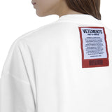 Vetements T Shirts VTM Early Spring Letter Logo Red Logo Short Sleeve T-shirt