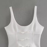 Women Tops Summer Bow Top Backless Sexy Vest