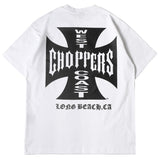 Hip-hop t-shirts: american high street style, short sleeve, letter print, casual, loose fit, crew neck t-shirt