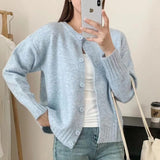 Women Knitted Cardigan Sweater Coat Female Baggy Coat