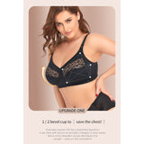 Full figure bra - wireless lace lightly lined