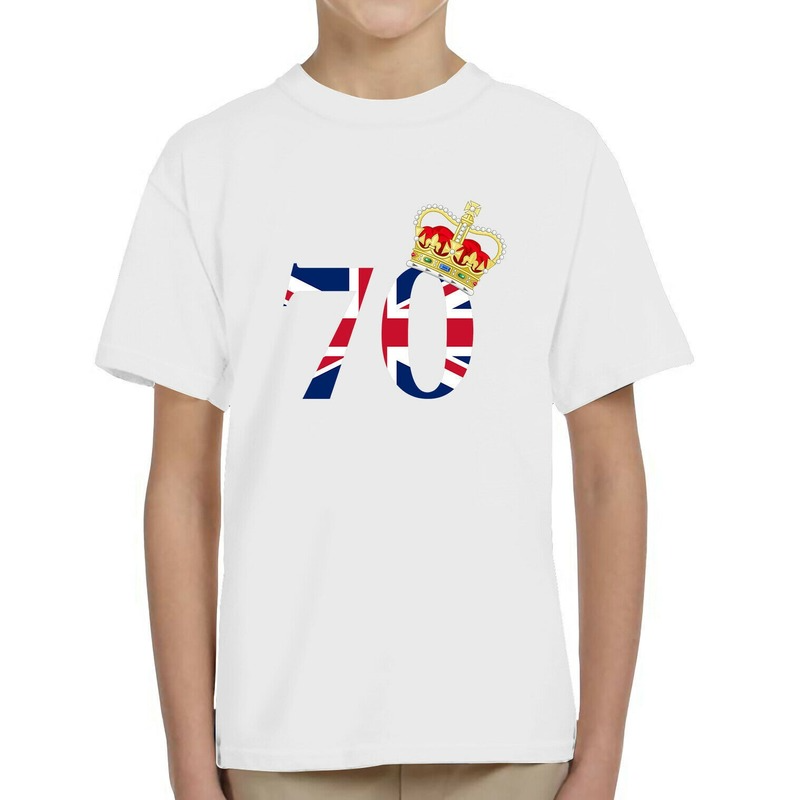 Inspired by Queen's Platinum Jubilee 2022 Elizabeth 70 Years T-shirt Pattern Cartoon Printed Short Sleeve T-shirt