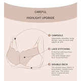 Full figure bra without wire lace