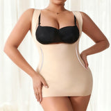 Shapewear tank top supports the chest tightens the abdomen