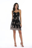 Women Evening Gown Sexy Mesh Sleeveless Sling Beads Sequins Dress