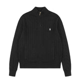 Rl ralph lauren lambswool cardigan - women's warm knitwear, couple's style, loose fit, autumn/winter zip-up turtleneck top