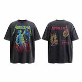 SAINT MICHAEL Vintage T Shirt Metallica And Justice for All Justin Bieber Direct Injection Short Sleeve