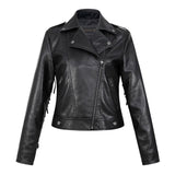Women Leather Jacket Autumn Tassel Motorcycle Pu Leather Jacket Leather Coat Women's Short Coat